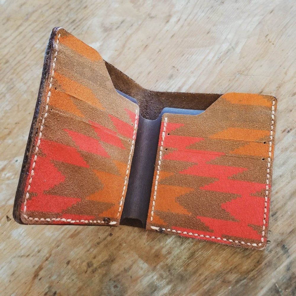 New Men's Handmade Bifold Leather Wallet by Roan and Dun Leatherworks